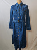 Dannii Minogue | UK 10P | Button Denim Dress | Cotton