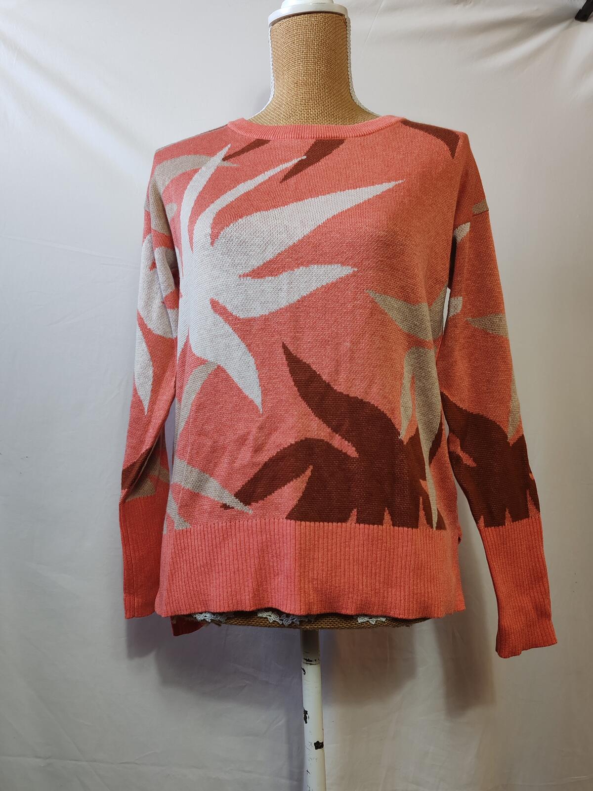 White Stuff | UK 8 | Multi-coloured Leaves Jumper
