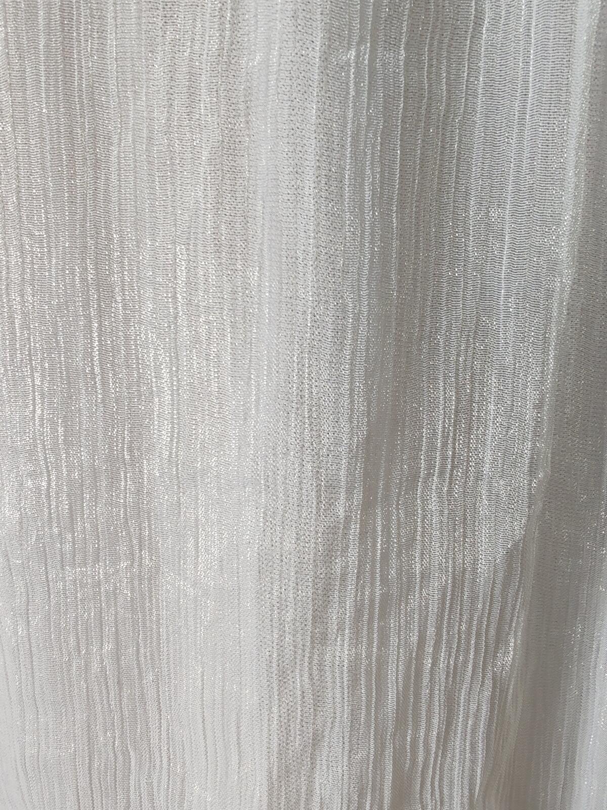 Maner | UK 10-12 | White Shimmery Tunic | Polyester