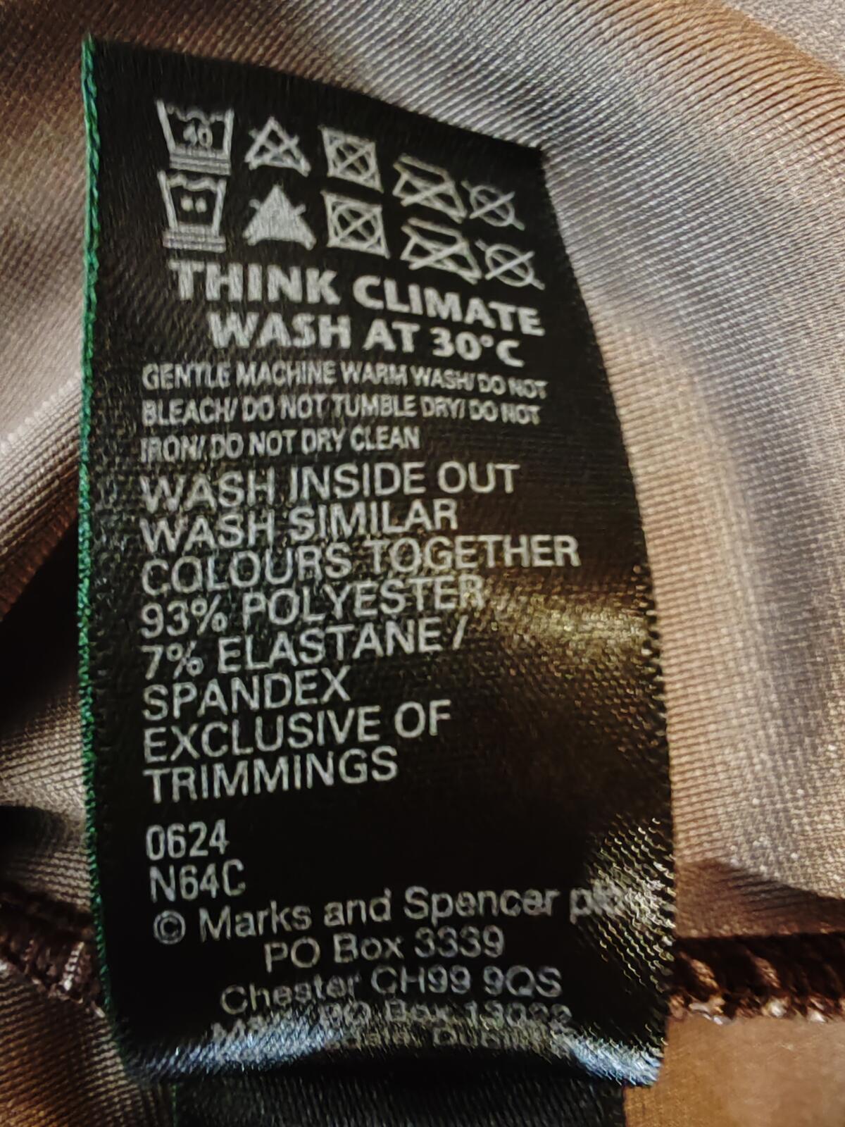 M&s | UK 20 | Brown velvet Tshirt | Polyester