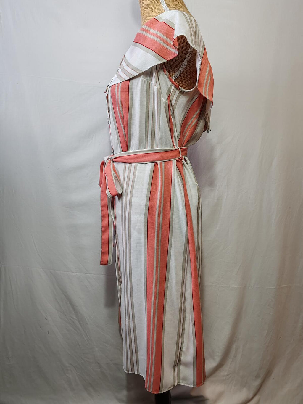 Peacocks | UK 14 | Striped Dress | Polyester