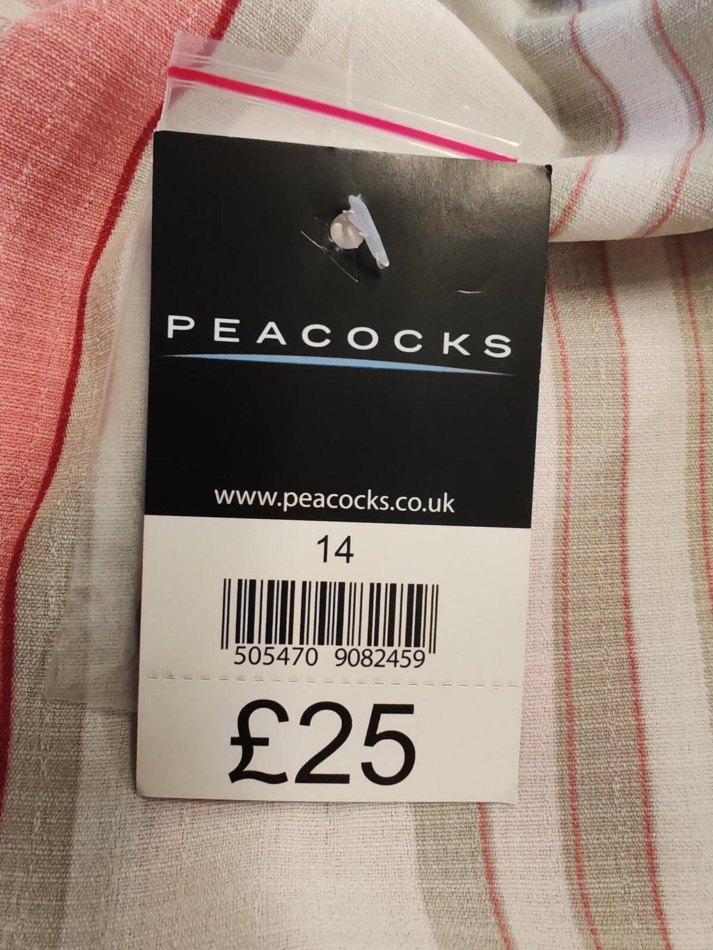Peacocks | UK 14 | Striped Dress | Polyester