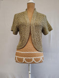 TU | UK 12 | Green Bolero Cardigan