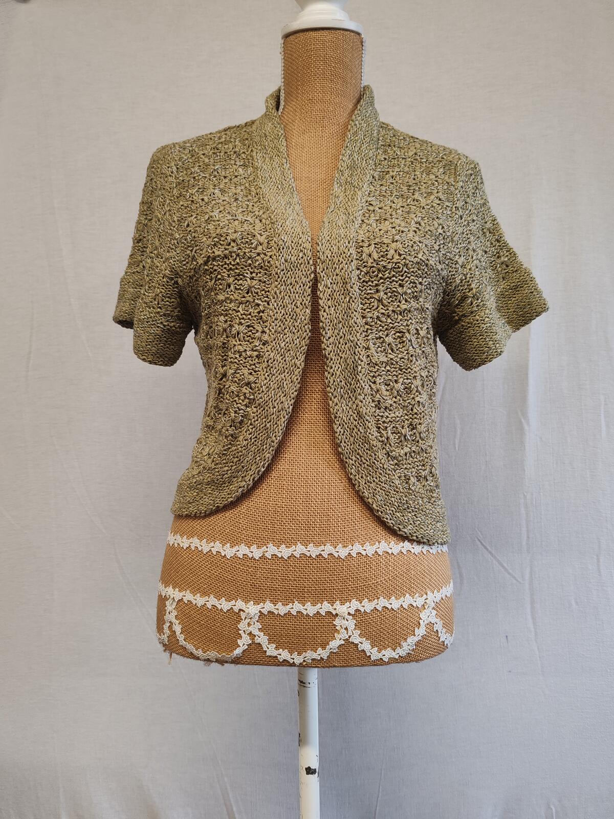 TU | UK 12 | Green Bolero Cardigan