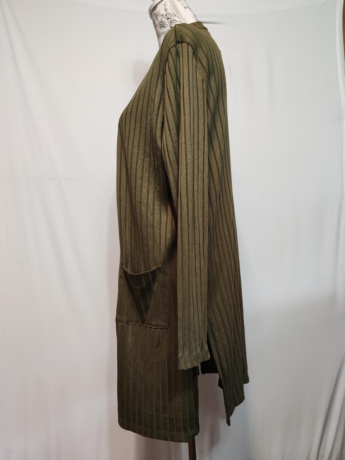 F&F |UK 14 | Khaki Open Long Cardigan