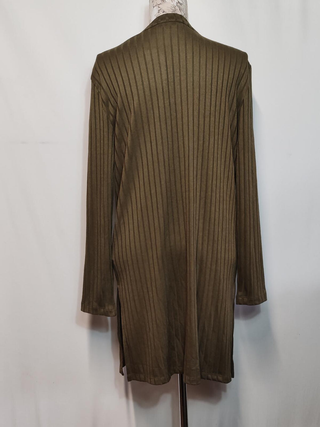F&F |UK 14 | Khaki Open Long Cardigan