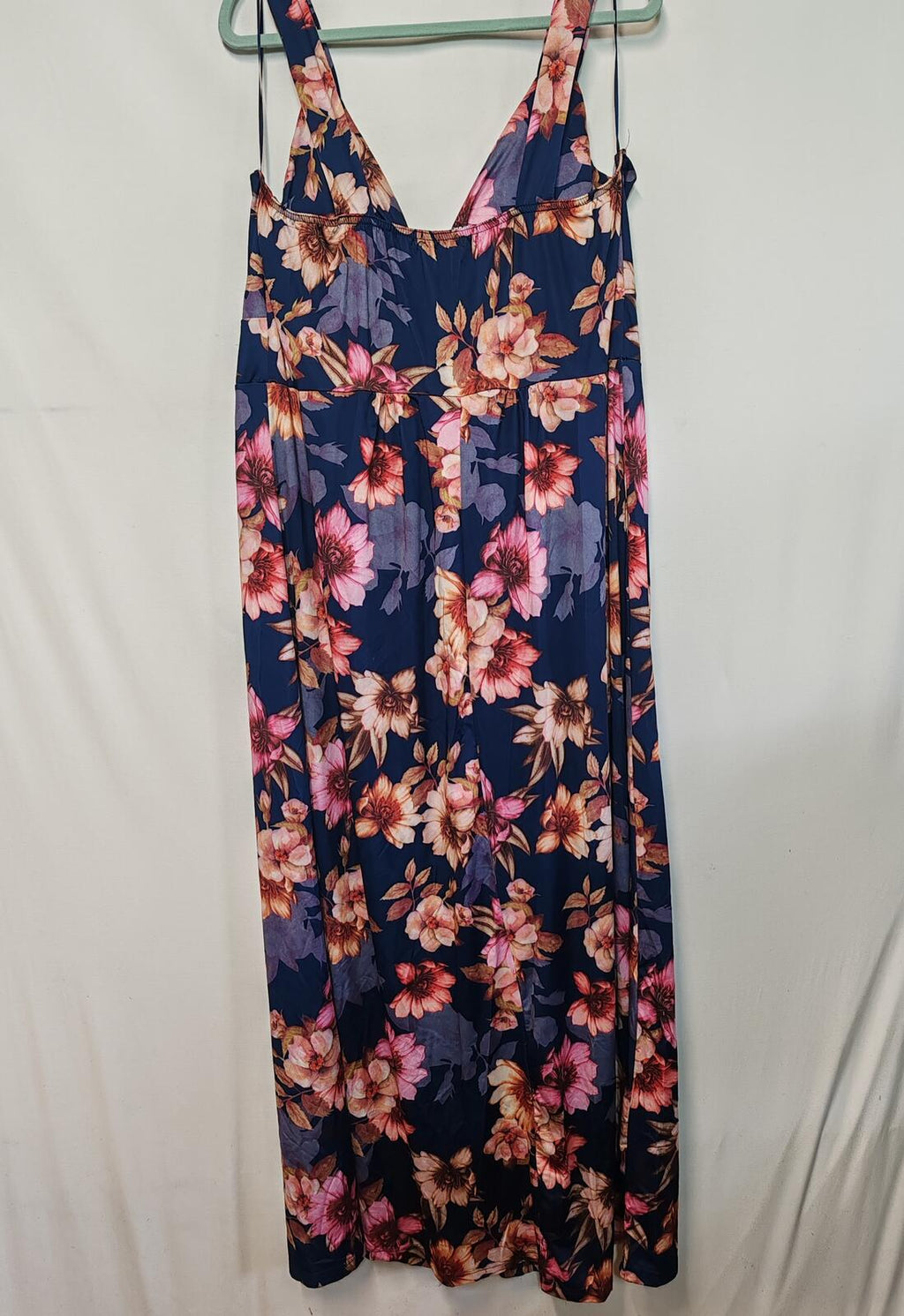 Mela London |UK 22 | Floral Dress |Navy & Multi-coloured