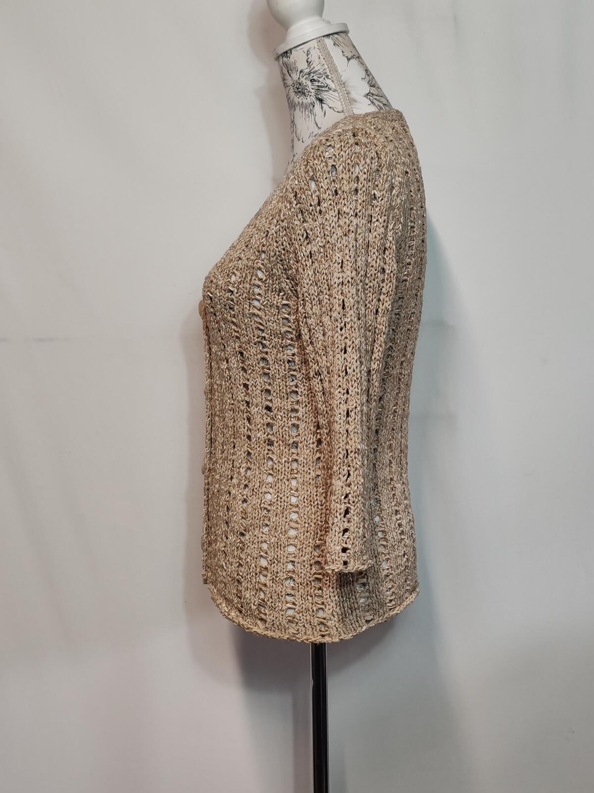 Minuet | UK 10 | Buttoned Petite Cardigan | Beige