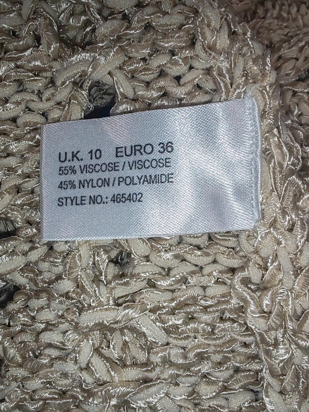 Minuet | UK 10 | Buttoned Petite Cardigan | Beige