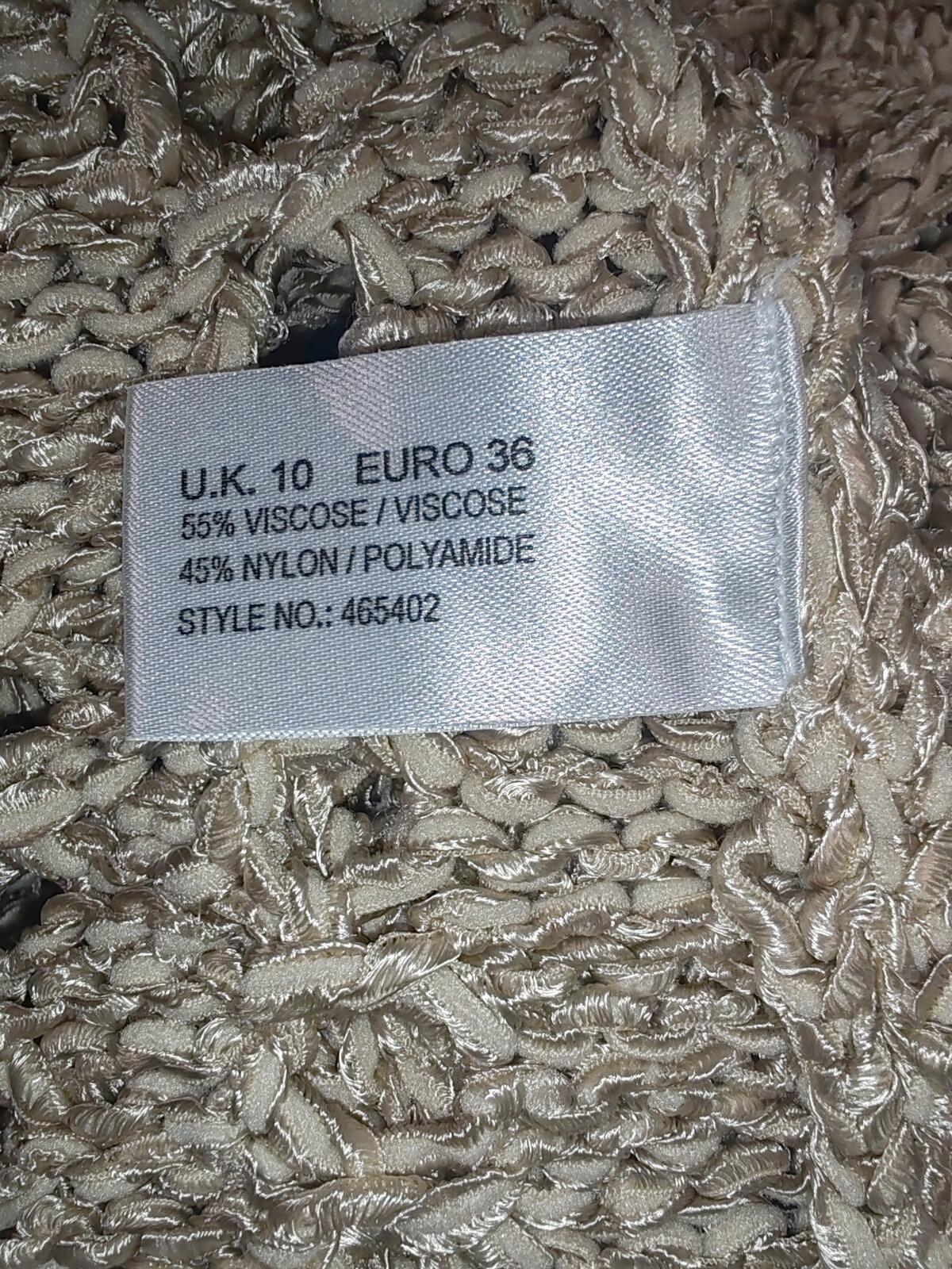 Minuet | UK 10 | Buttoned Petite Cardigan | Beige