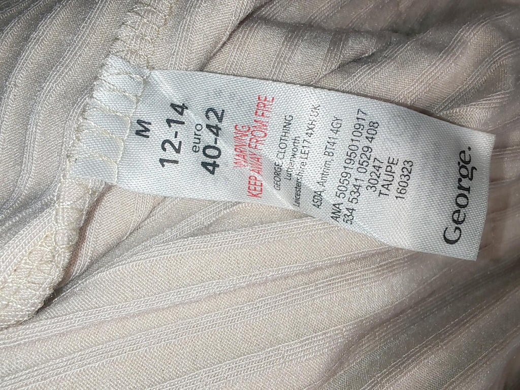 George | UK 12-14 | Open Cardigan | Beige
