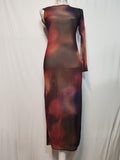 Boohoo | UK 12 | Tie Dye Dress | Multi-Coloured | Polyester