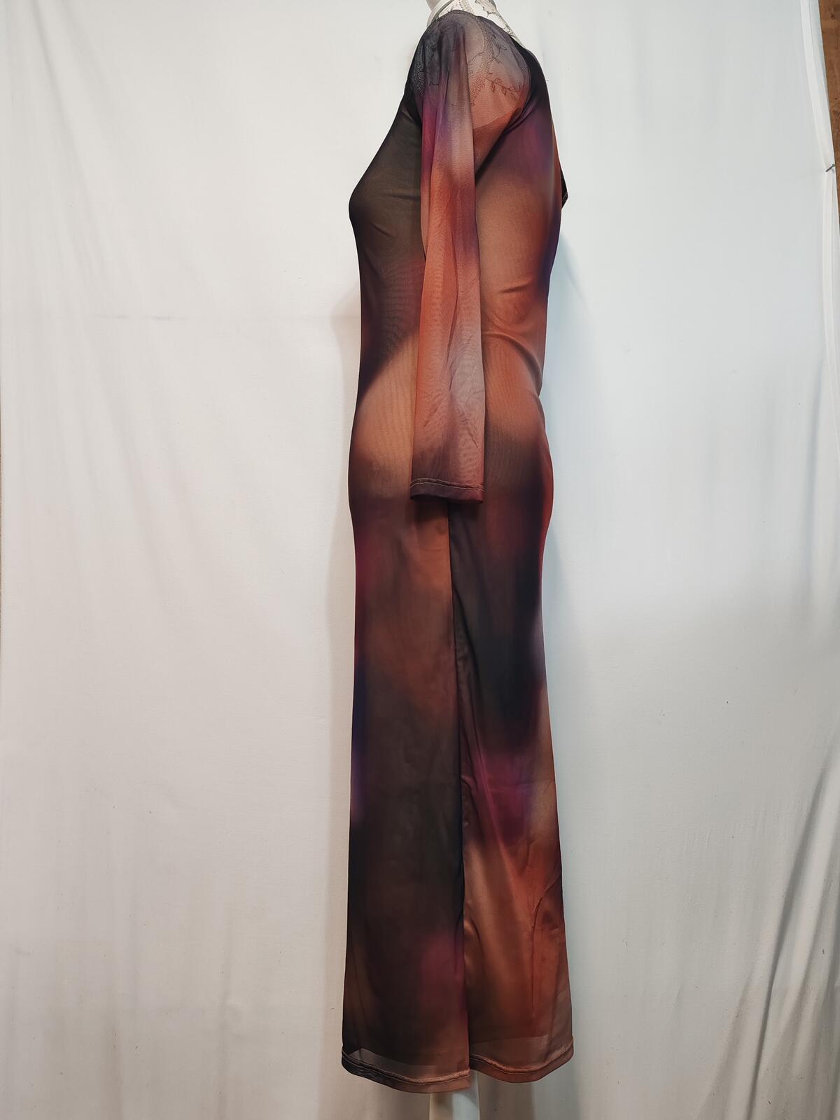 Boohoo | UK 12 | Tie Dye Dress | Multi-Coloured | Polyester