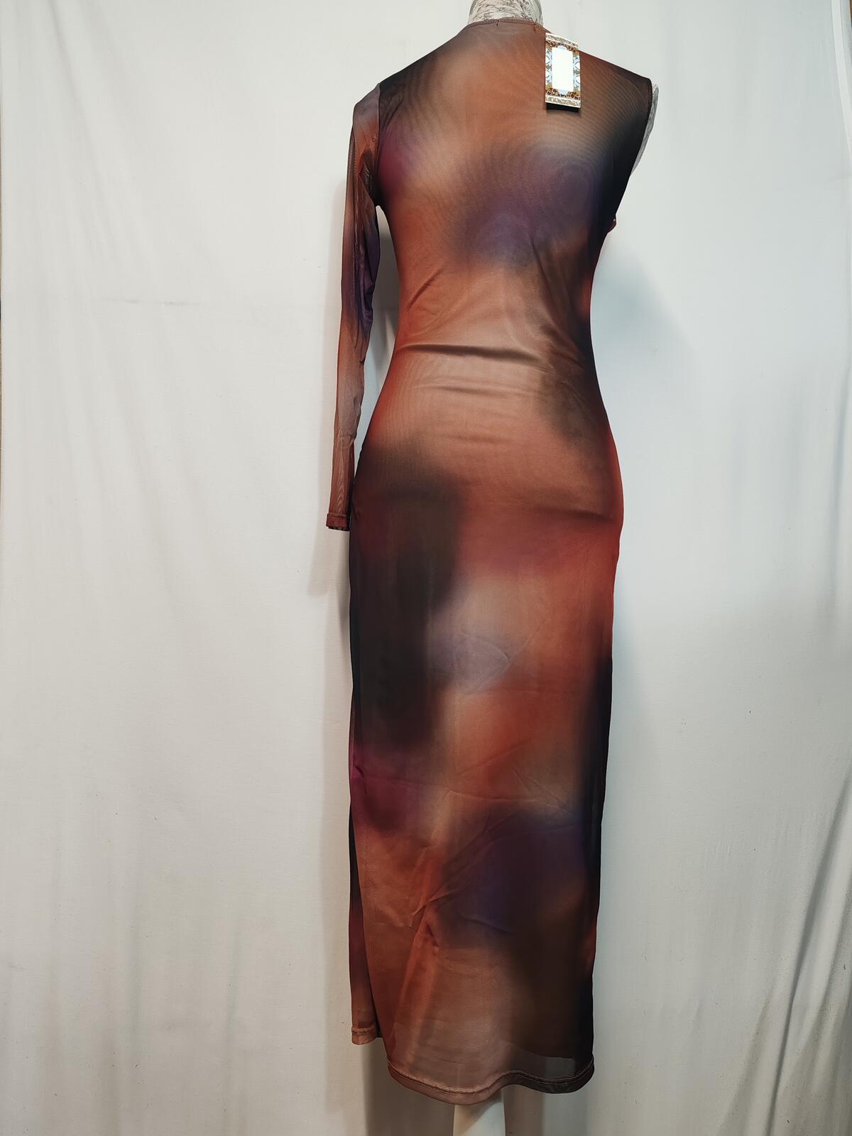 Boohoo | UK 12 | Tie Dye Dress | Multi-Coloured | Polyester