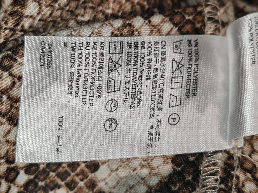 H&M | UK 16 | Snake Print Strappy Top | Browns | Polyester