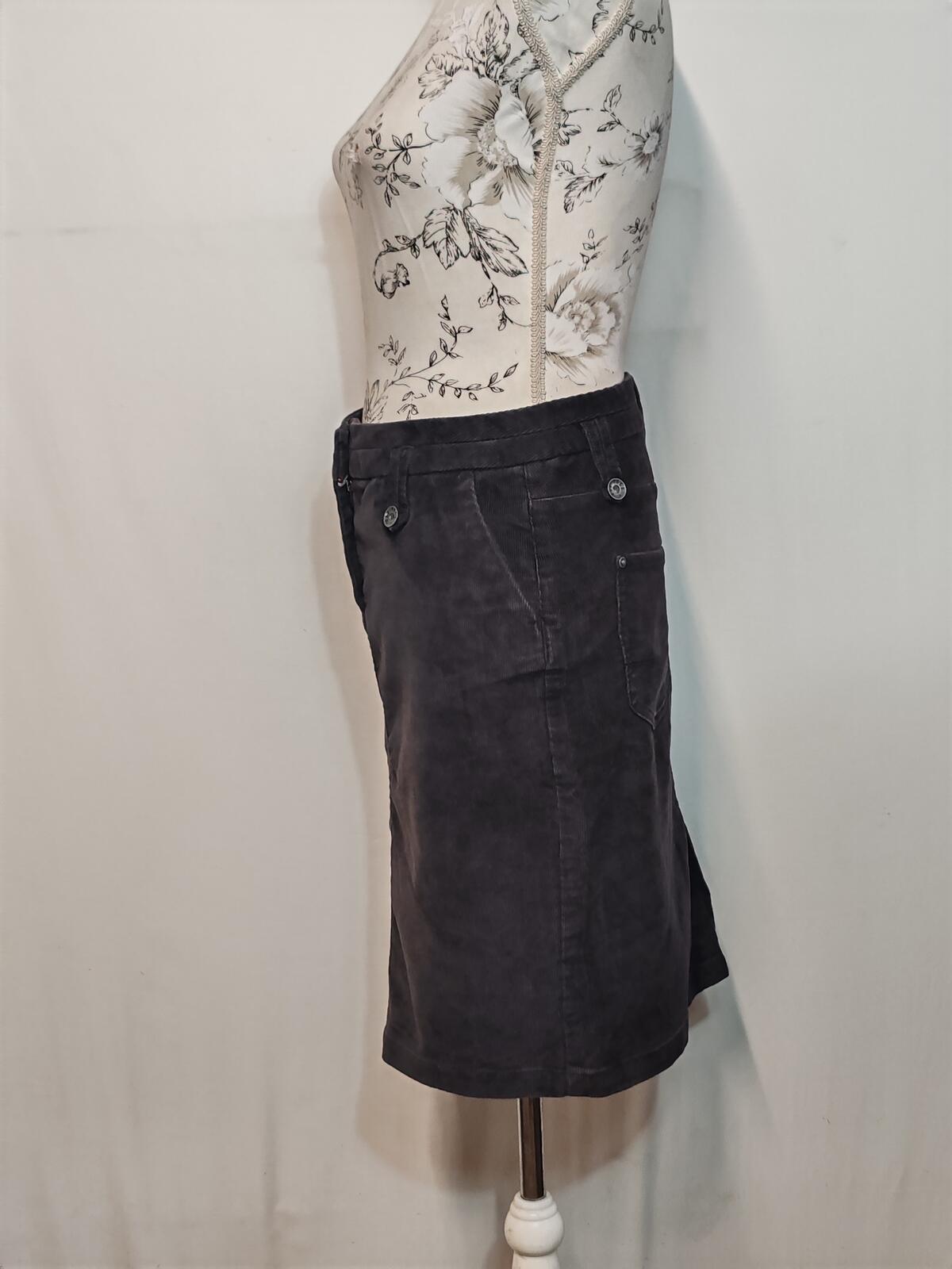 Fat Face | UK 8 | Corduroy Skirt | Brown | Polyester