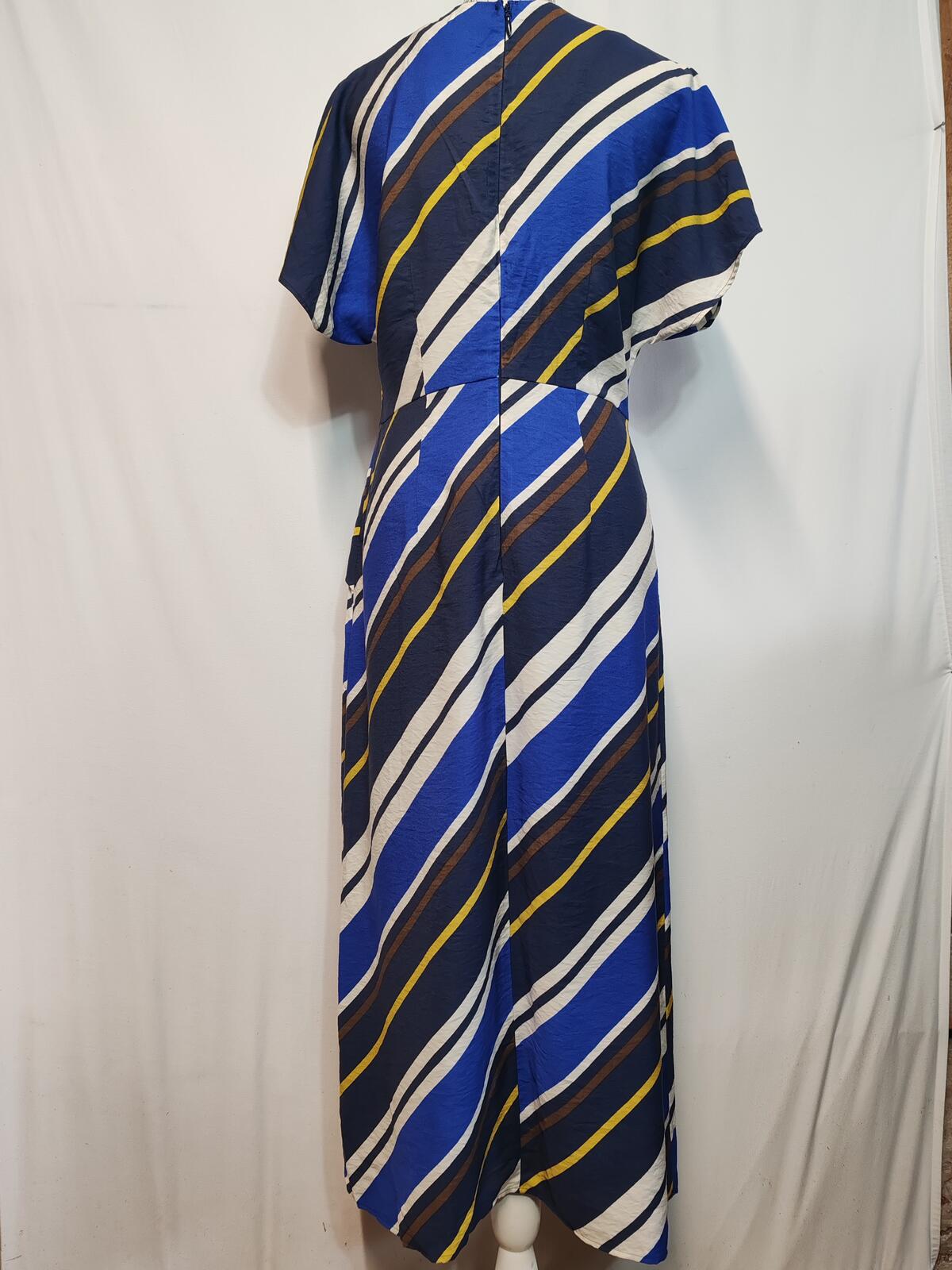 Next | UK 12 | Striped Dress | Multi-coloured | Viscose