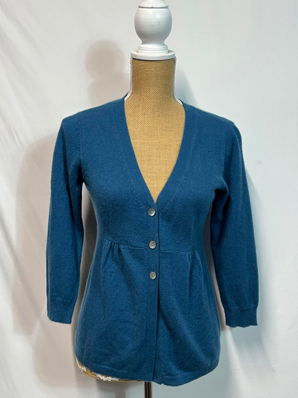 F&F | Size 12 | 100% Cashmere | Blue Cardigan