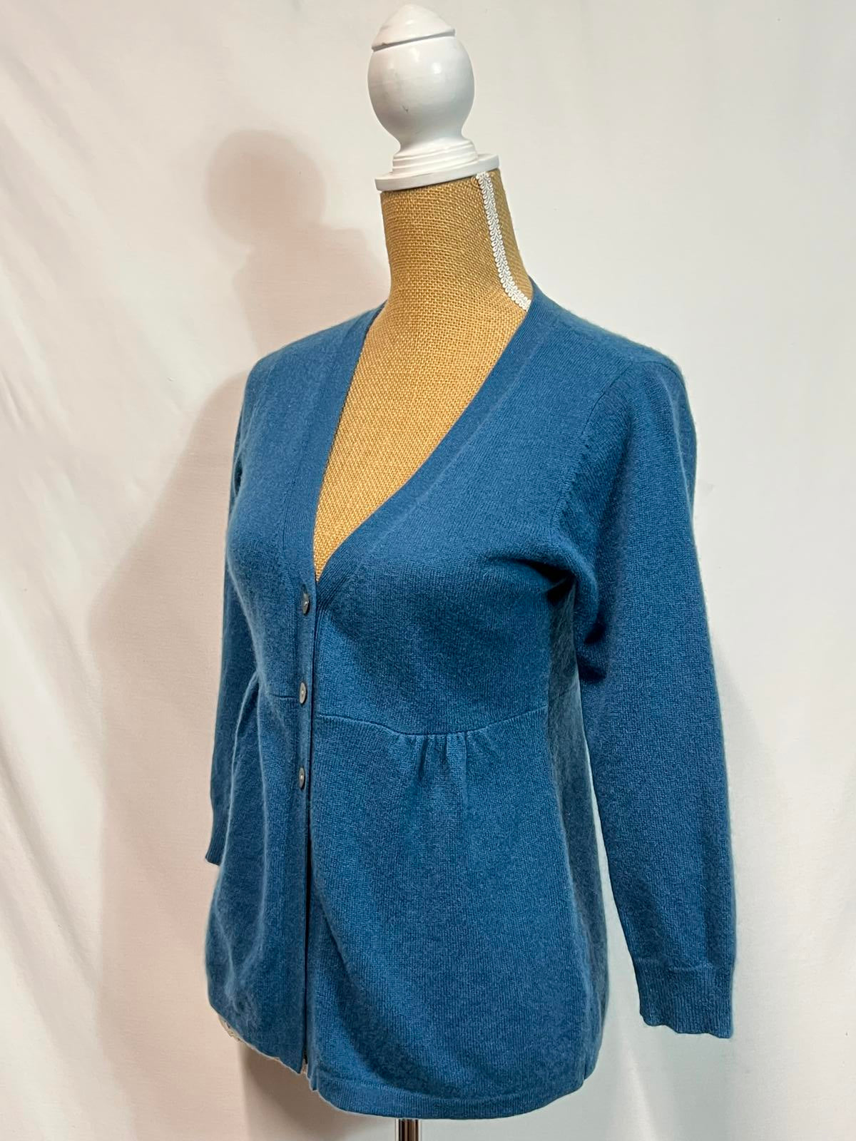 F&F | Size 12 | 100% Cashmere | Blue Cardigan