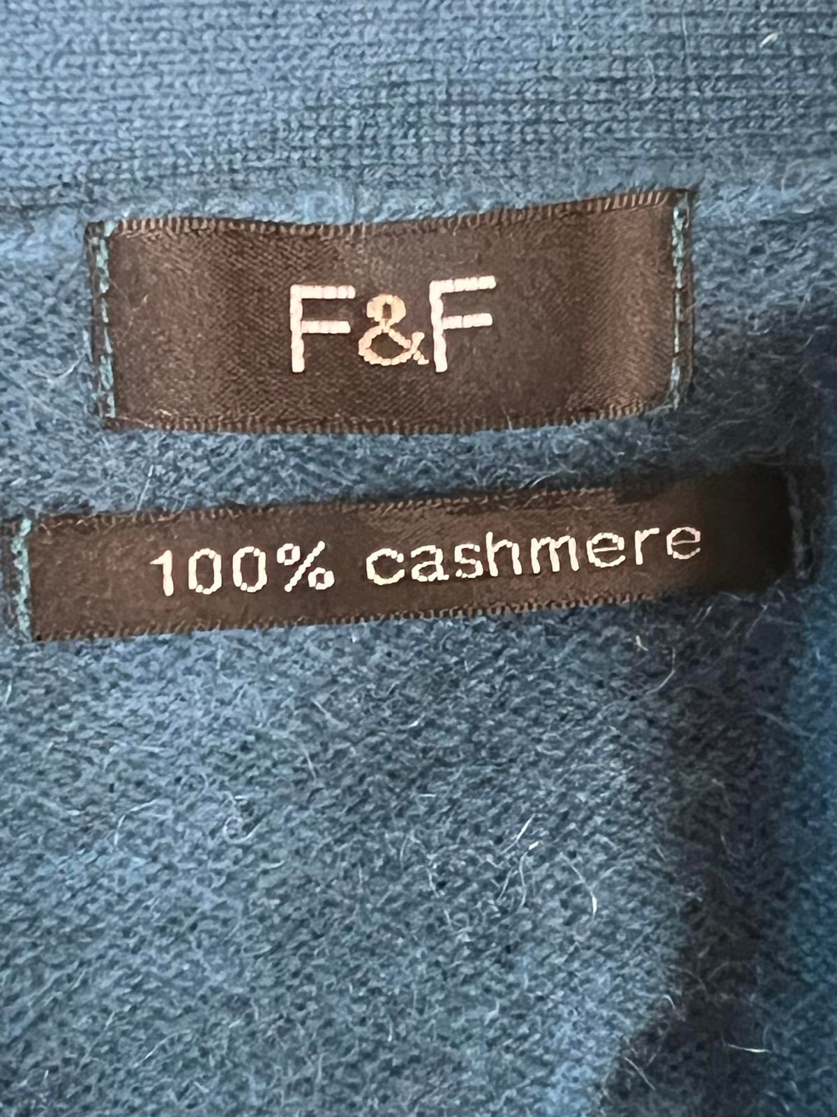 F&F | Size 12 | 100% Cashmere | Blue Cardigan