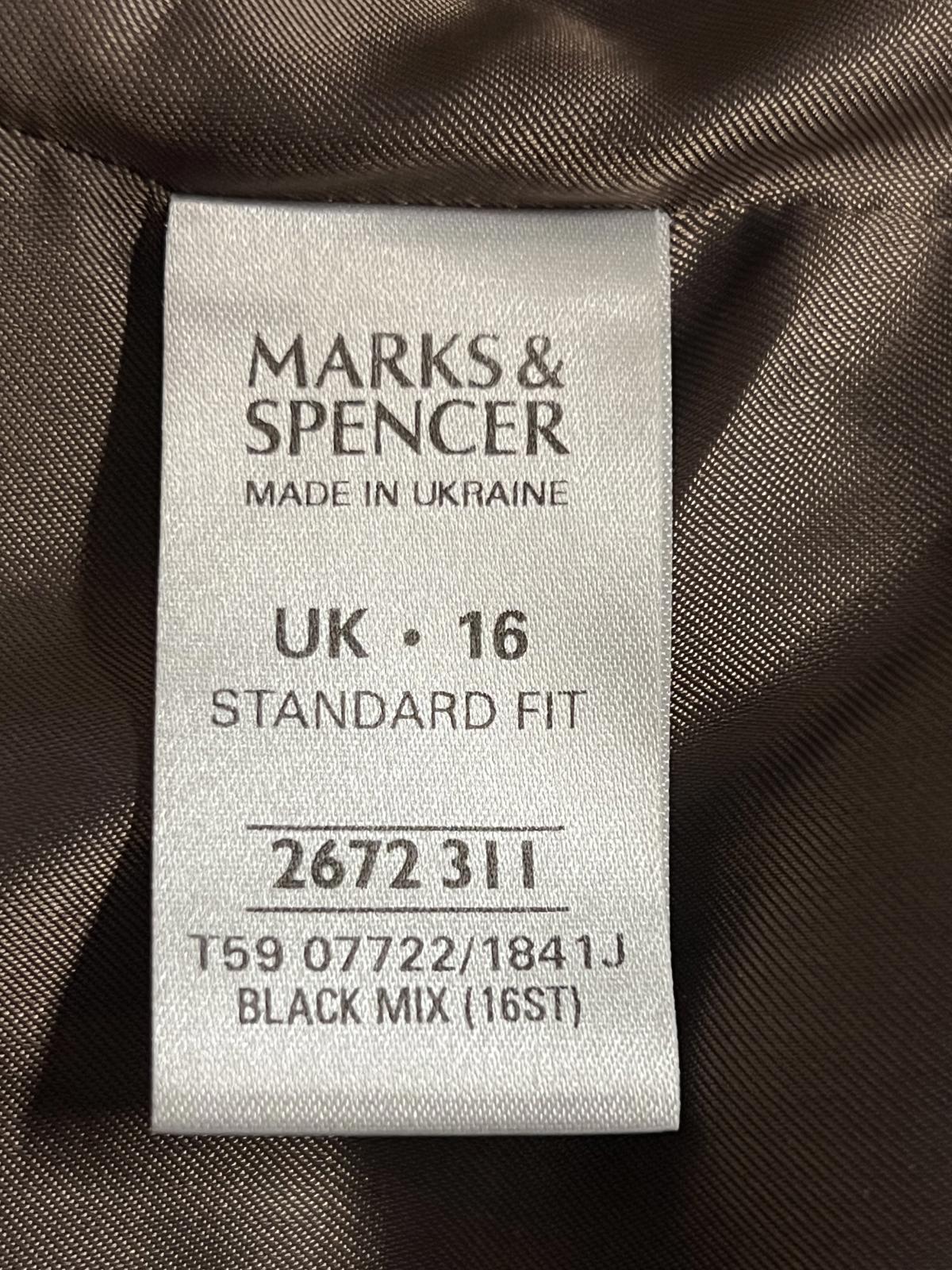 M&S | Size 16 | Brown Button-Up Blazer Jacket