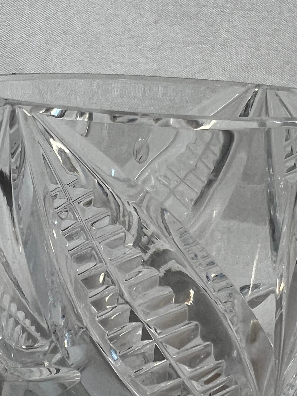Two cut crystal  liquer Vintage Glasses