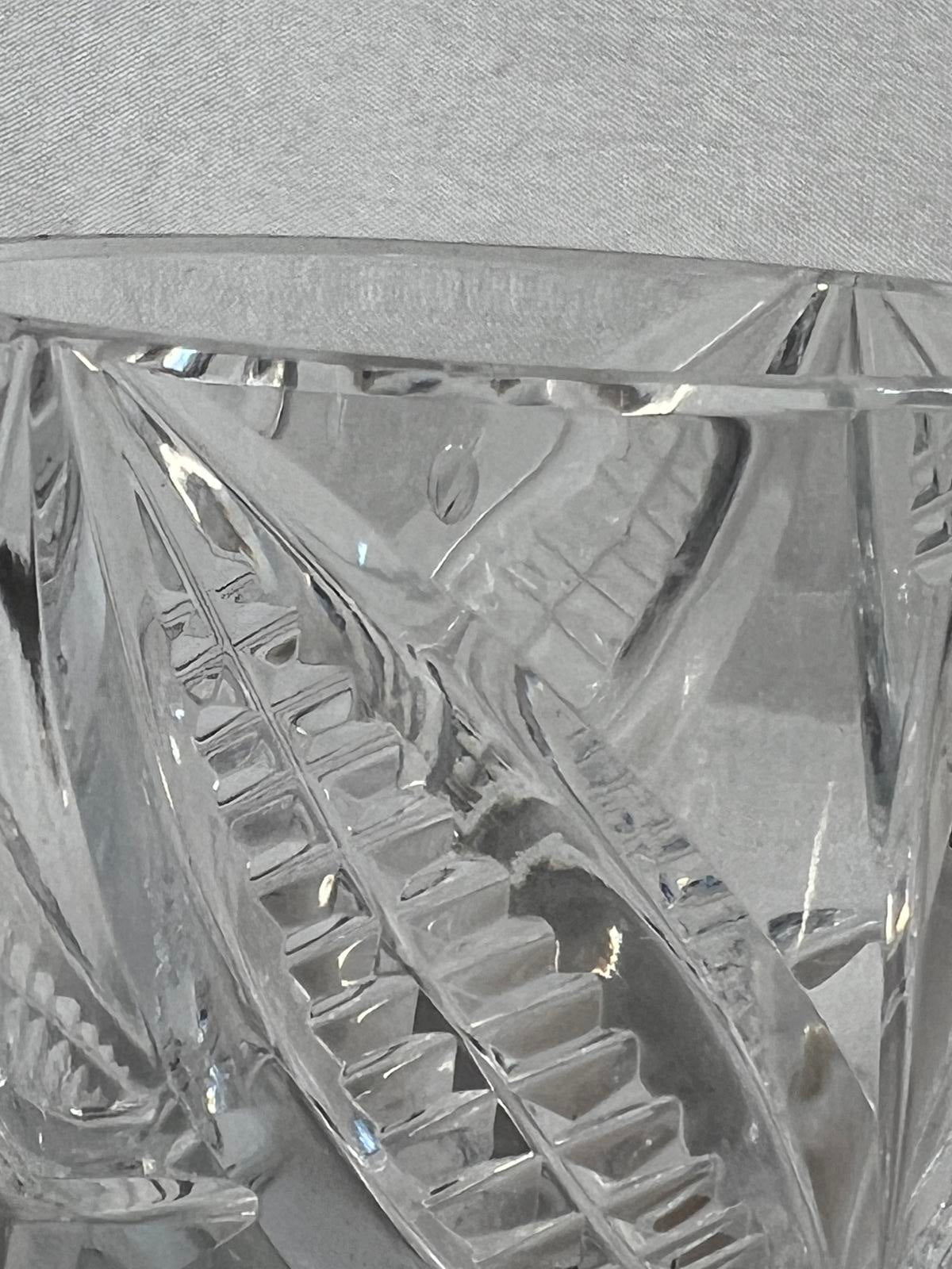 Two cut crystal  liquer Vintage Glasses