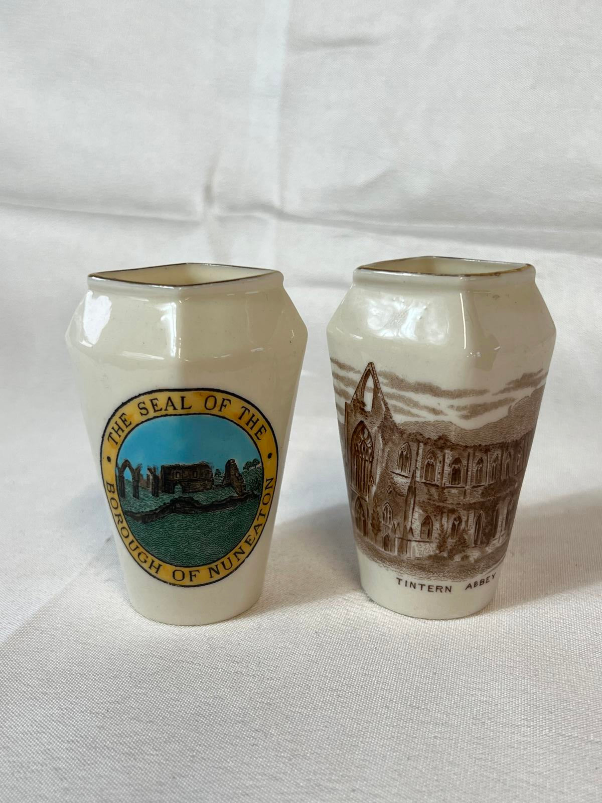 2 Goss WH Goss Collectible Vases