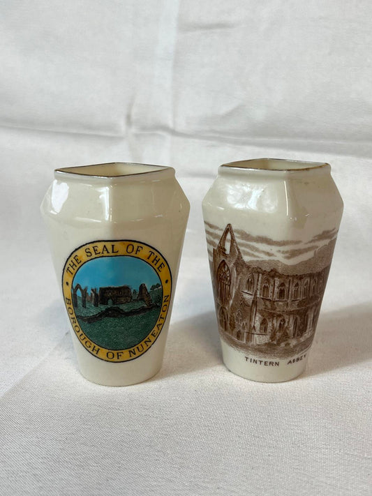 2 Goss WH Goss Collectible Vases