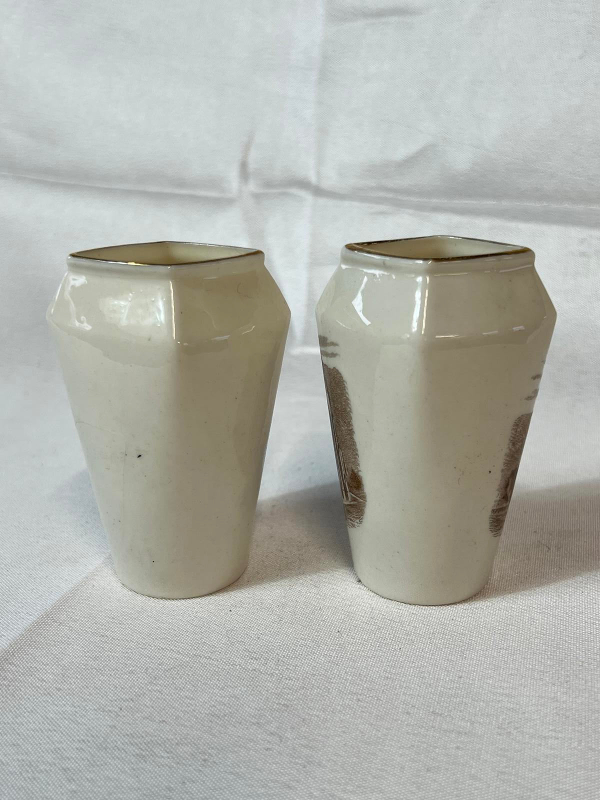 2 Goss WH Goss Collectible Vases