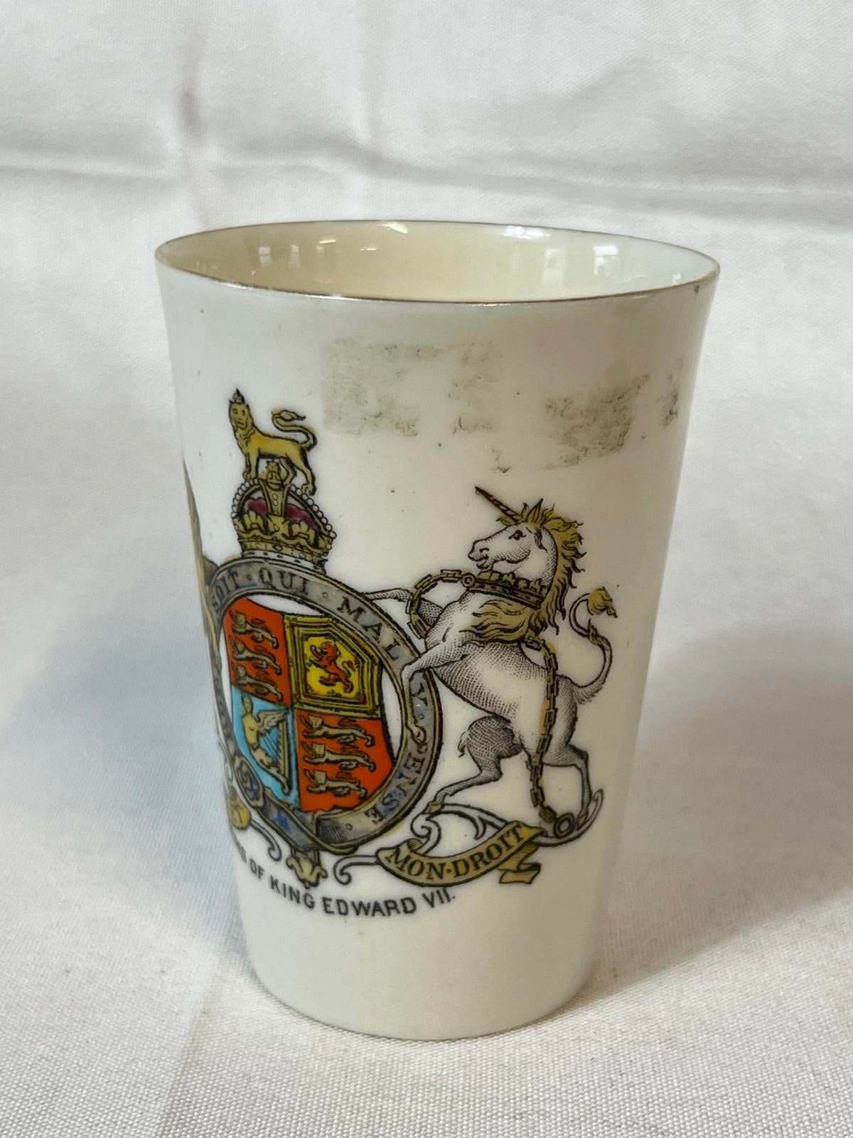 Coat of arms of King Edward Vintage Collectible Goss Vase | 1902