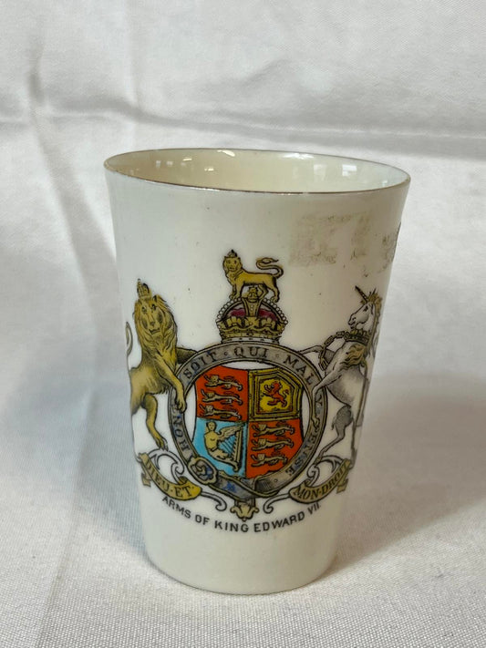 Coat of arms of King Edward Vintage Collectible Goss Vase | 1902