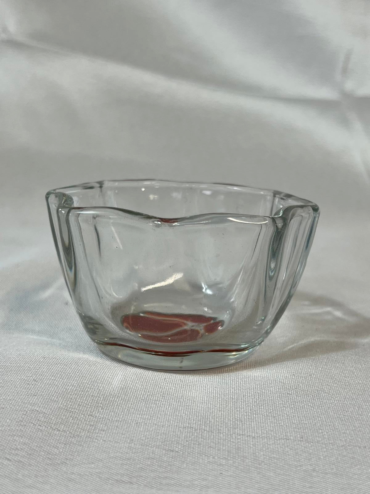 Vintage glass 1950’s German Tea Set - coffe cup, cake plate and sugar bowl