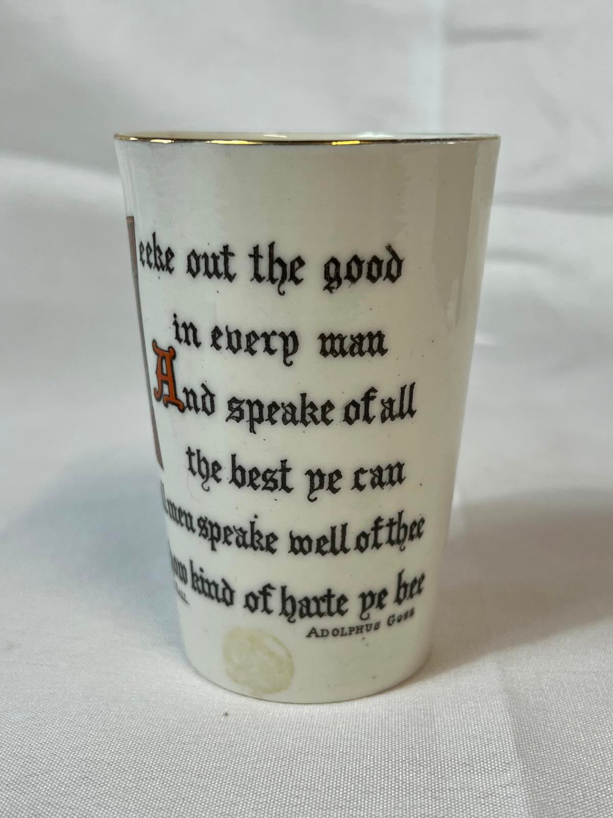 W.H.Goss Vintage Collectible Beaker