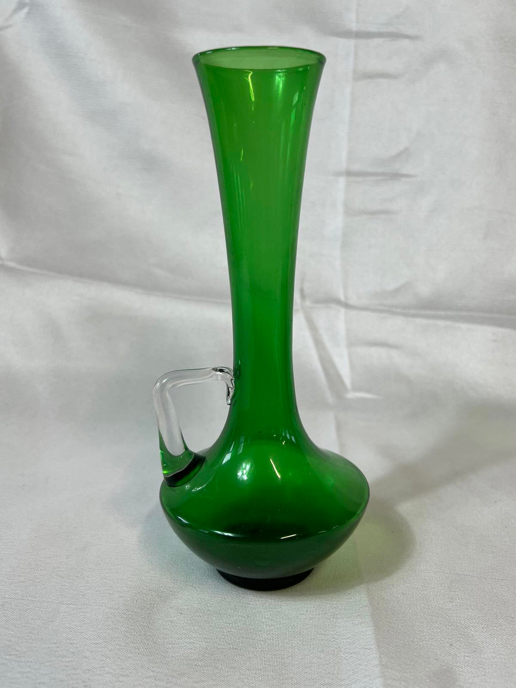 Vintage Green Hyacinth Flower Vase