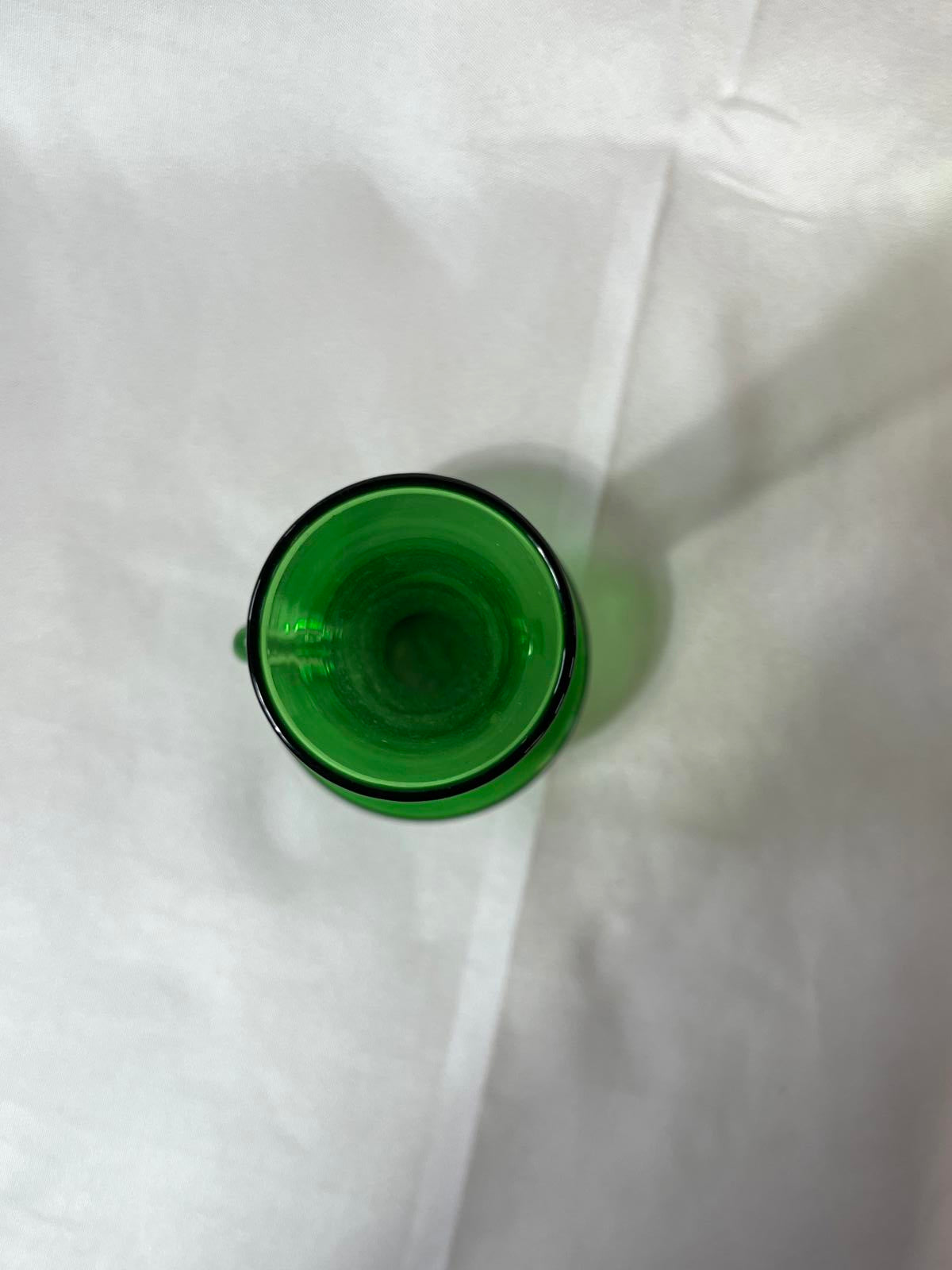 Vintage Green Hyacinth Flower Vase