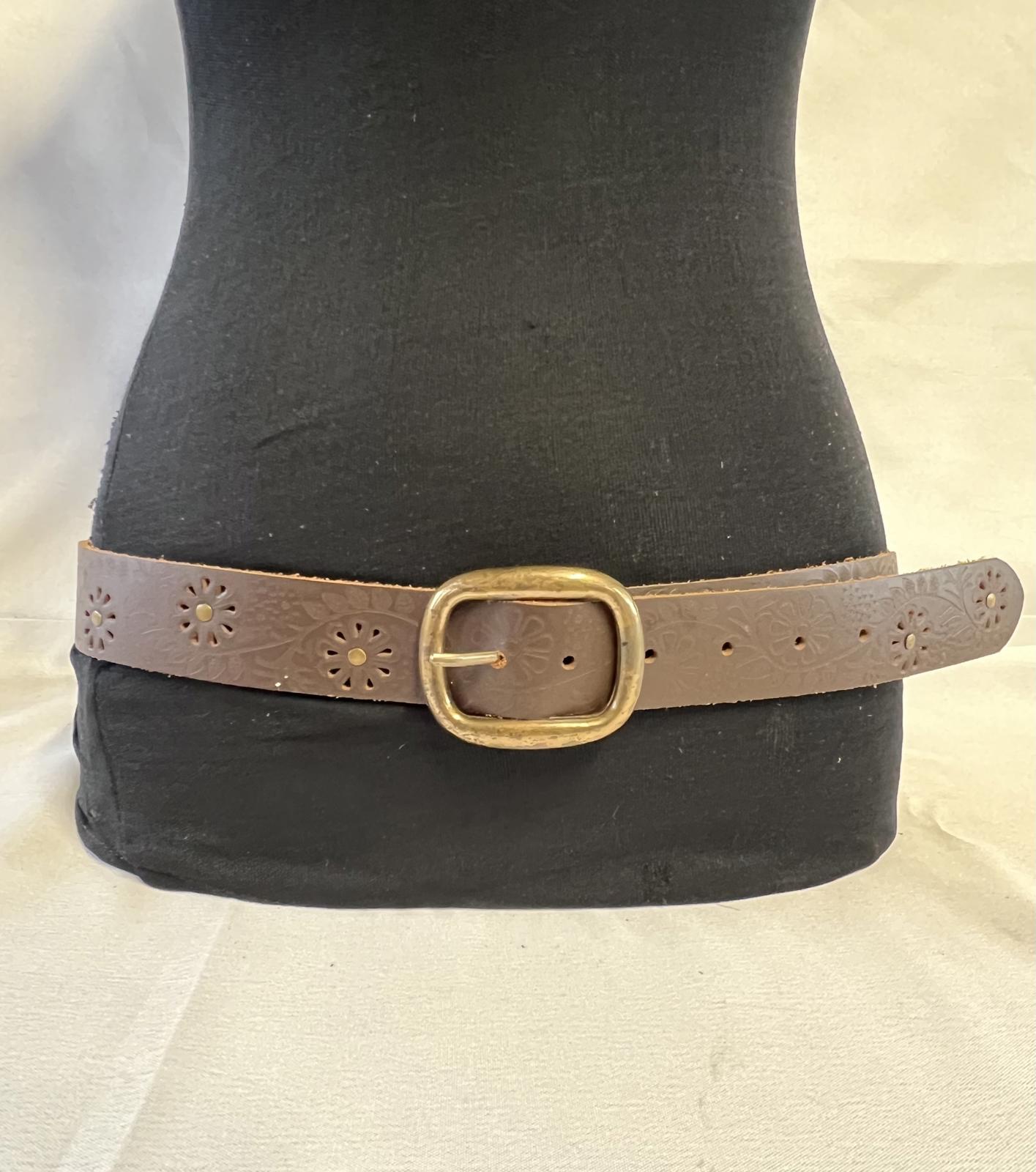TU | Vintage Chocolate Brown Leather Belt