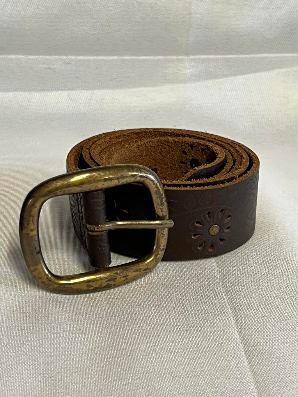 TU | Vintage Chocolate Brown Leather Belt
