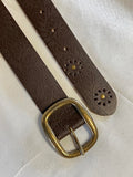 TU | Vintage Chocolate Brown Leather Belt