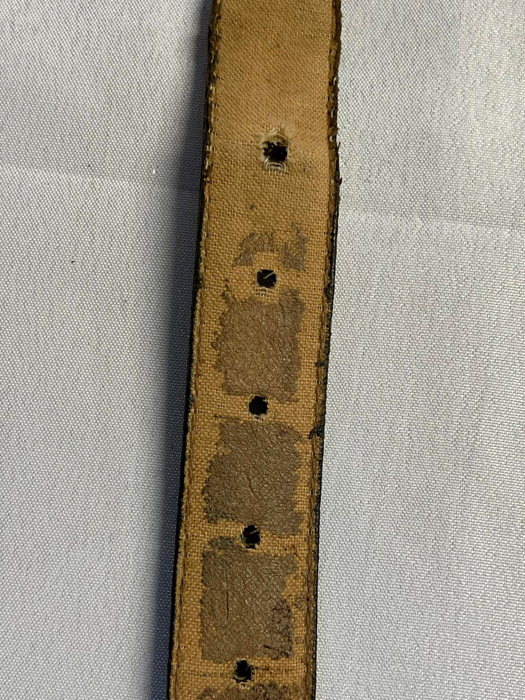Vintage Tan Faux Snakeskin Belt | 36” | Good