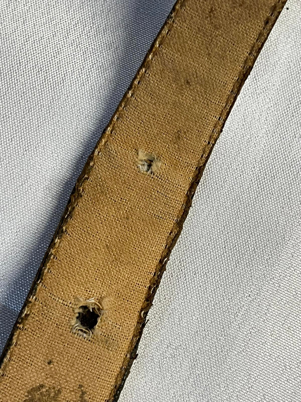 Vintage Tan Faux Snakeskin Belt | 36” | Good