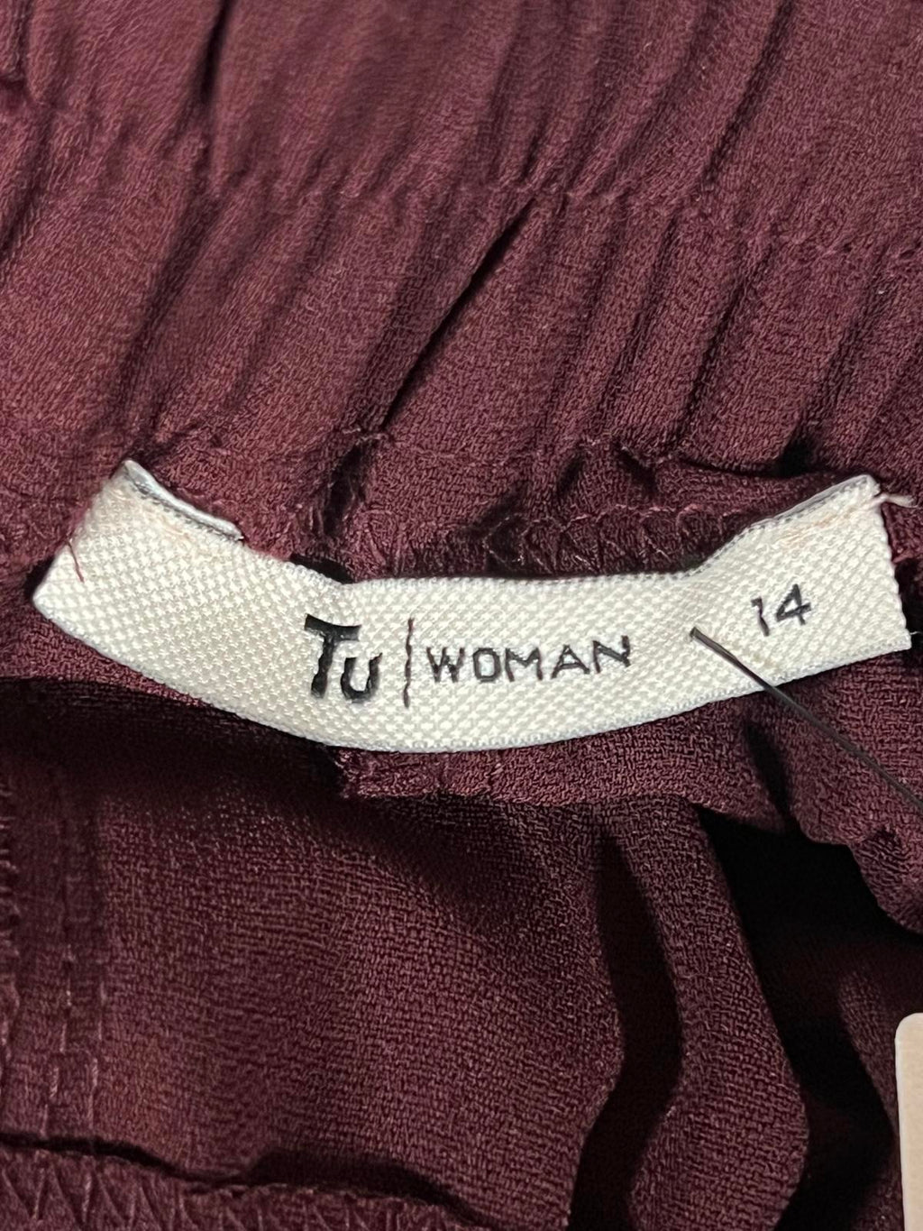 TU | Size 14 | Burgundy Drawstring Pants