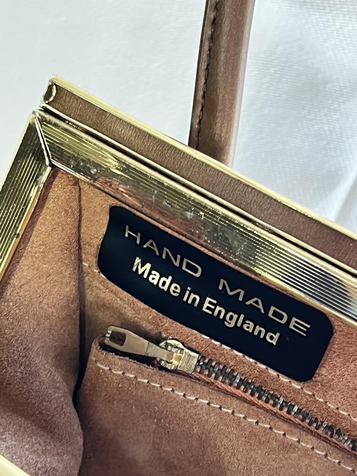 Brown Handmade In England Handbag