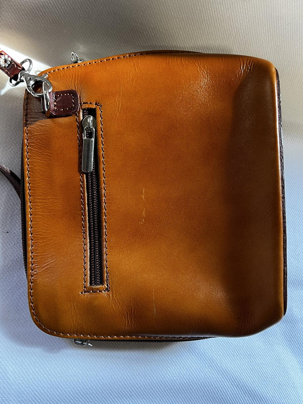 Vera Pelle Tan Leather Shoulderbag