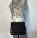 Vintage New Look Blue Snakeprint Crossbody bag with Chain