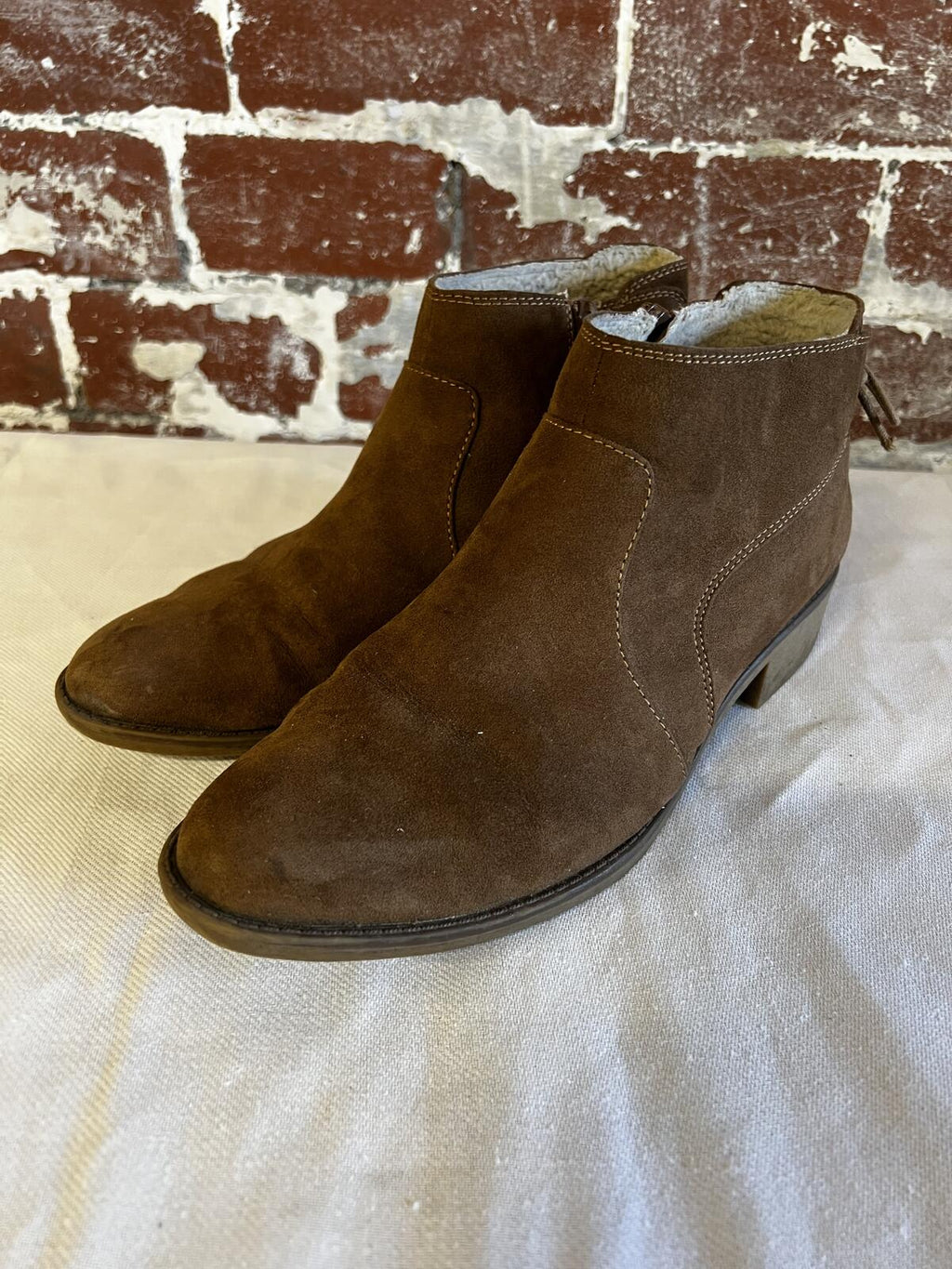 M&S Collection tan ankle boots | Size 8