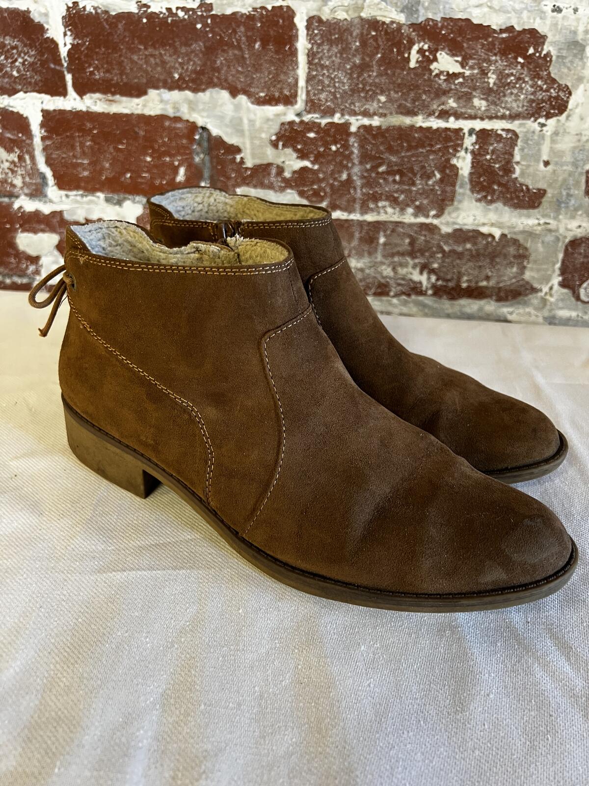 M&S Collection tan ankle boots | Size 8