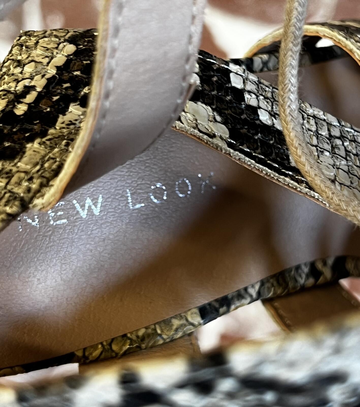 New Look | Size 5 | Snakeskin Sandals
