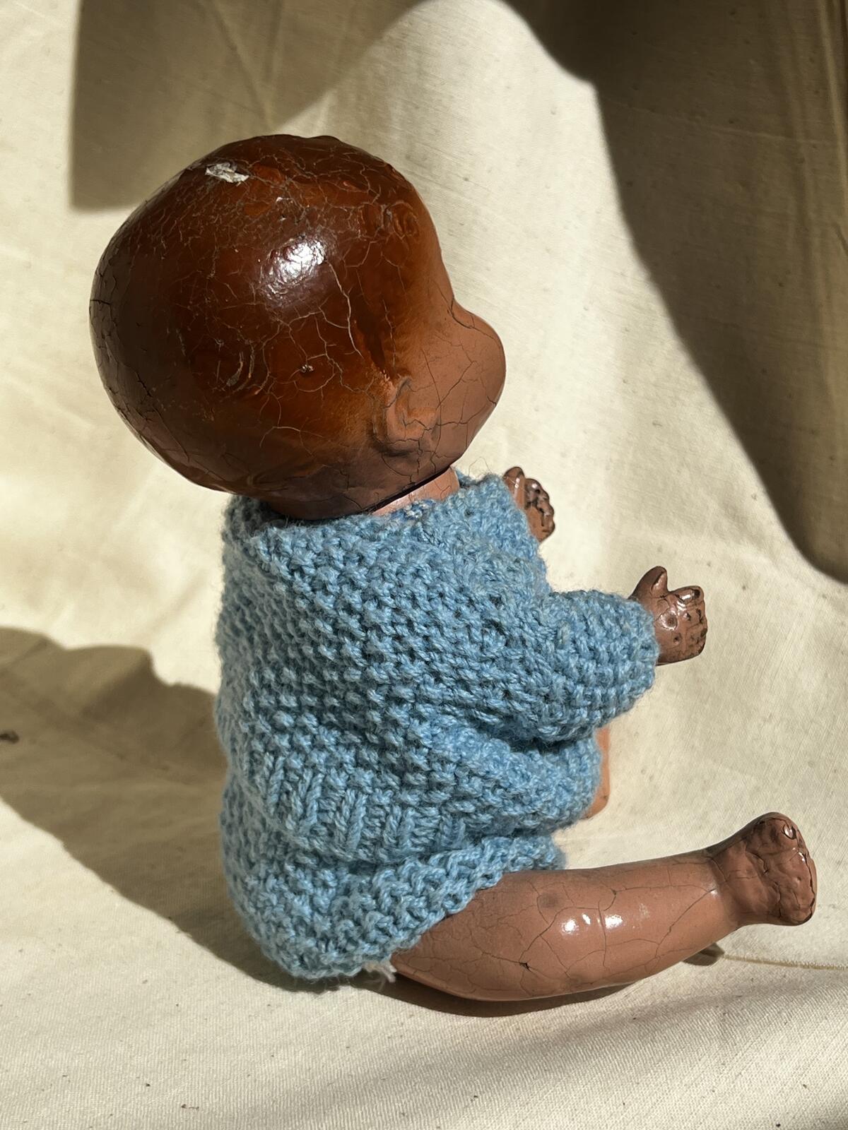 1940’s Wooden ‘ Pedigree England ‘  Baby Doll