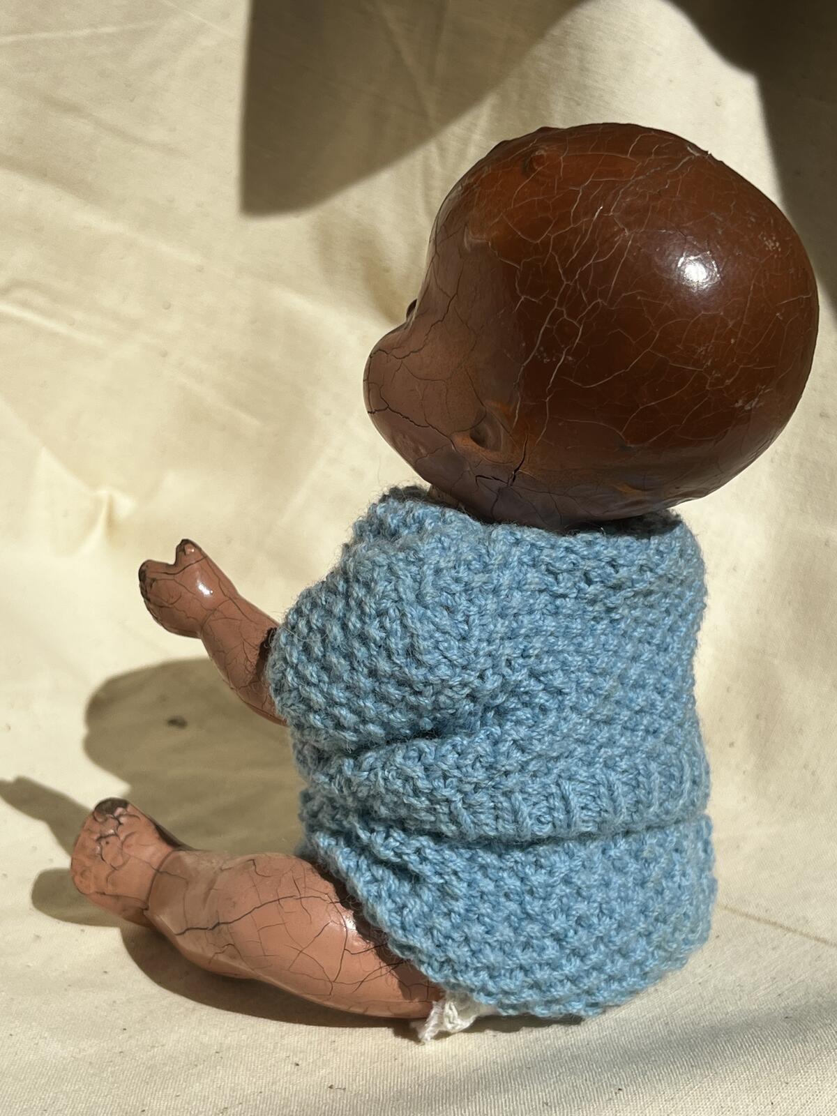 1940’s Wooden ‘ Pedigree England ‘  Baby Doll